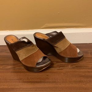Aldo wedge clog shoes